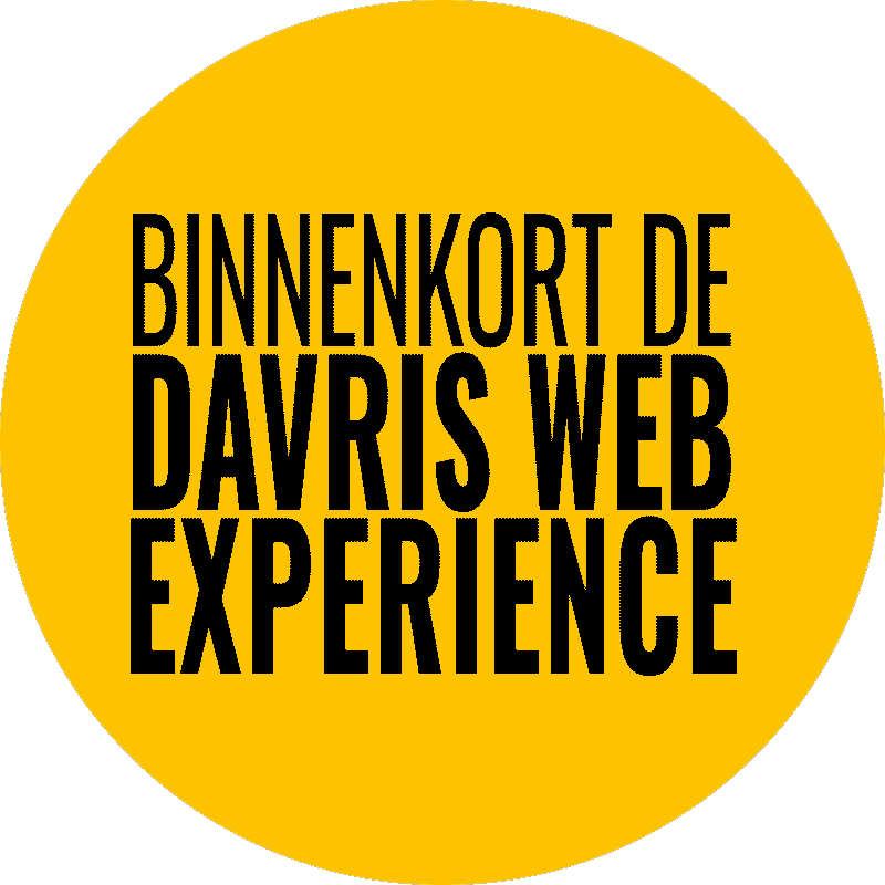 Binnenkort de Davris Web Experience